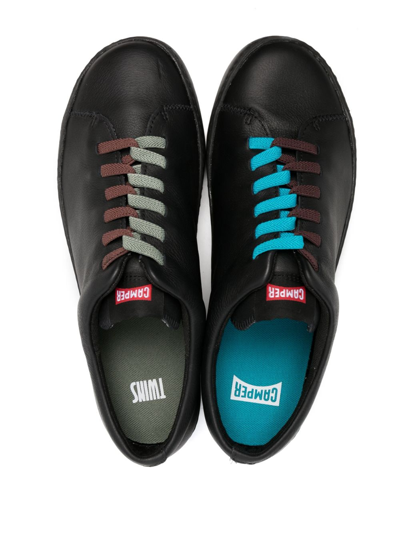 Camper Peu Touring Twins Lace-up Sneakers In Black