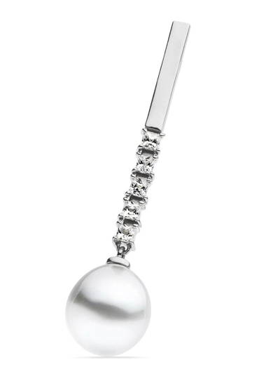Shop Autore Moda Amelia South Sea Pearl Drop Earrings In Silver