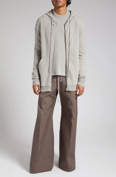 Shop Rick Owens Tommy Lupetto Oversize Cashmere & Wool Sweater In Pearl