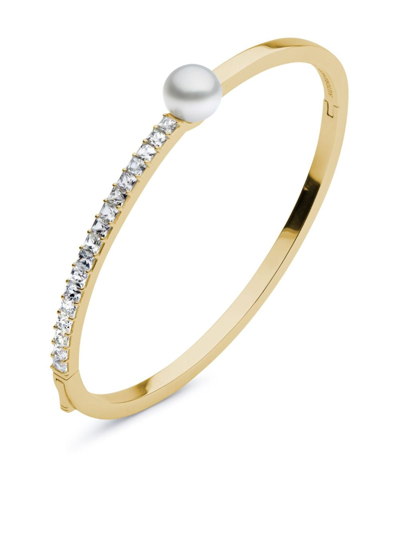 Shop Autore Moda Amelia South Sea Pearl Bracelet In Gold