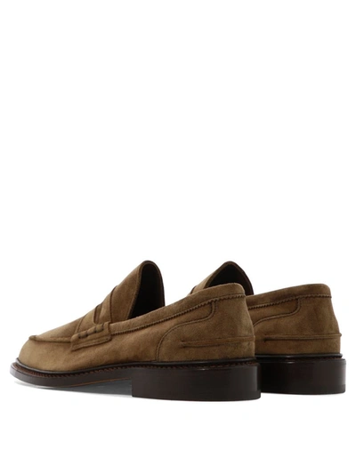 Tricker's Suede Loafers In Brown
