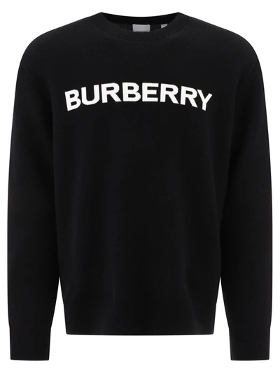 Shop Burberry "deepa" Sweater In Black