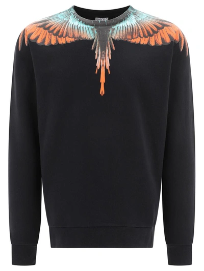 Shop Marcelo Burlon County Of Milan "icon Wings" Sweatshirt In Black