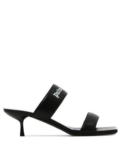 Shop Palm Angels " Logo Band" Sandals In Black