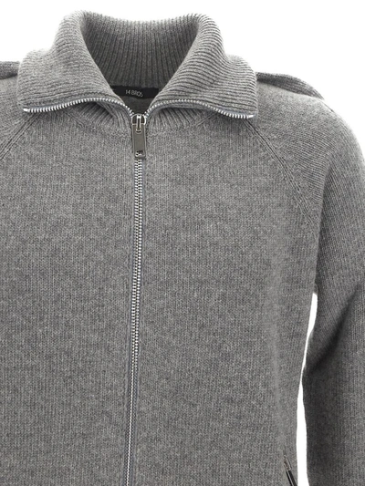 Shop 14 Bros Wizard Knit Sweater In Grey