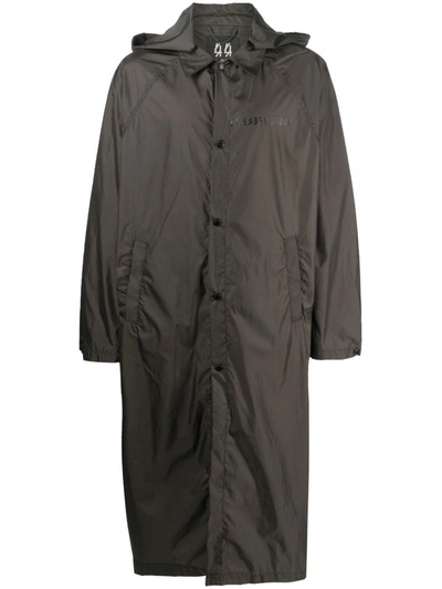 Shop 44 Label Group M Logo Raincoat In Grey