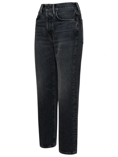 Shop Acne Studios Gray Cotton Mece Jeans In Black