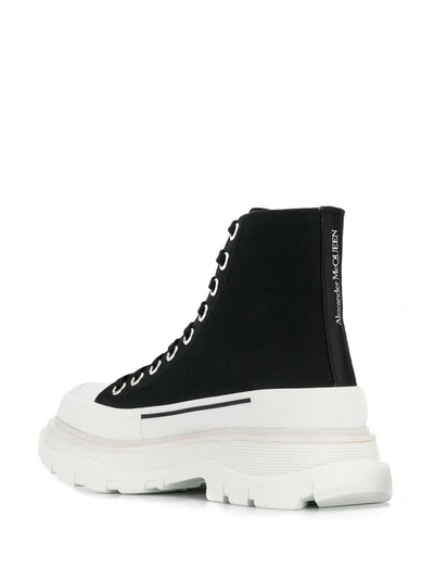 Shop Alexander Mcqueen Boots In Black&amp;white