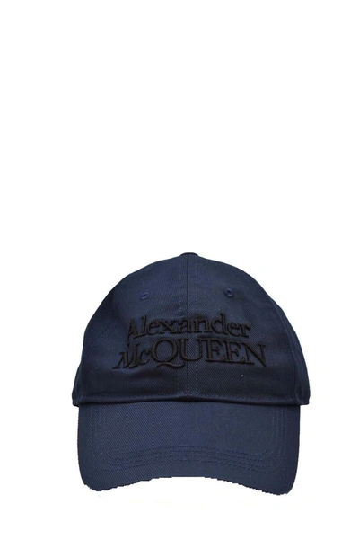 Shop Alexander Mcqueen Hat In Blu