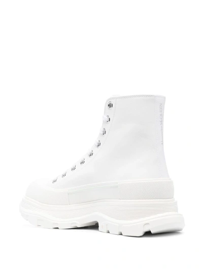 Shop Alexander Mcqueen Slick Tread Sneaker In White