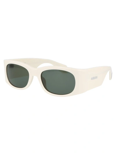 Shop Ambush Sunglasses In 0457 Ivory Green