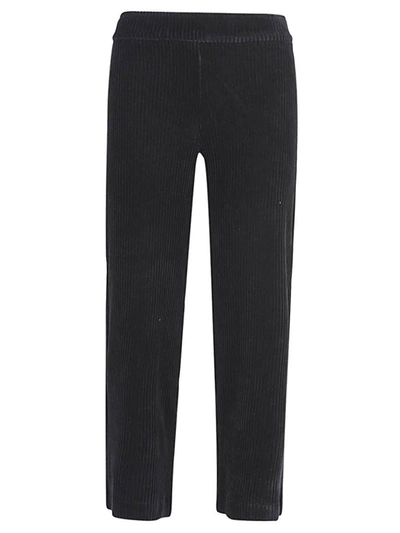 Shop Avenue Montaigne Cropped Corduroy Trousers In Black