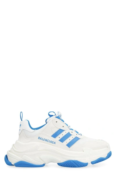 Shop Balenciaga X Adidas - Triple S Sneakers In White