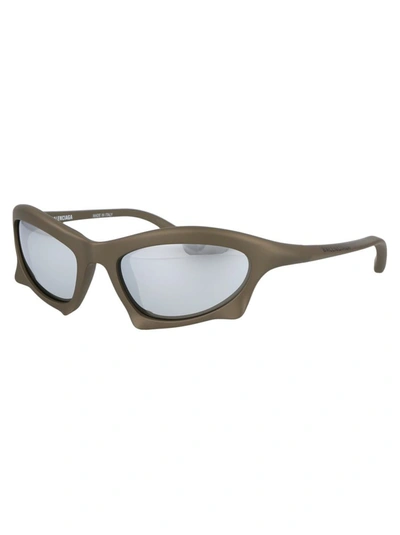 Shop Balenciaga Sunglasses In 002 Ruthenium Ruthenium Silver