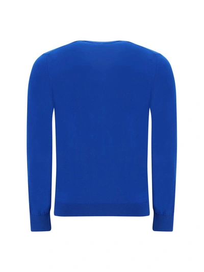 Shop Ballantyne Knitwear In Blu China/ischia/light Blu