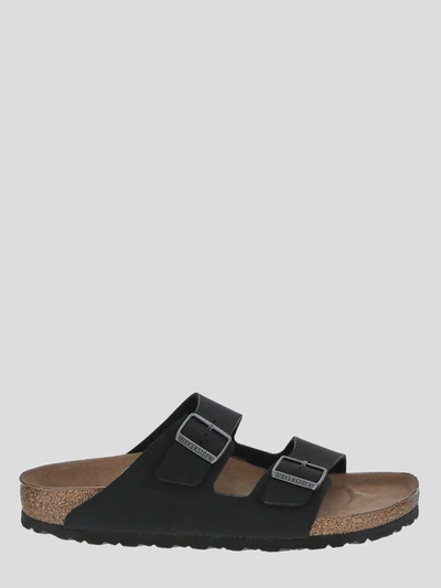 Shop Birkenstock Sandals In <p> Slides In Black Birkoflor