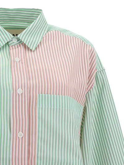 Shop Blanca Shirts In Lime/pink