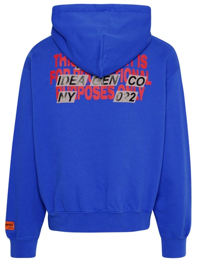 Shop Heron Preston Blue Cotton Promo Only Sweatshirt