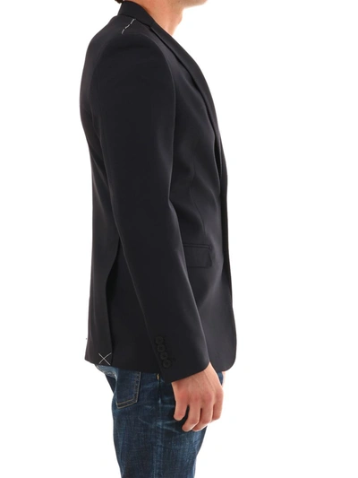 Tonello Blue Wool Jacket In Blue