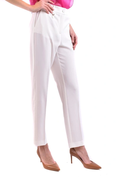 Shop Blumarine Trousers In White