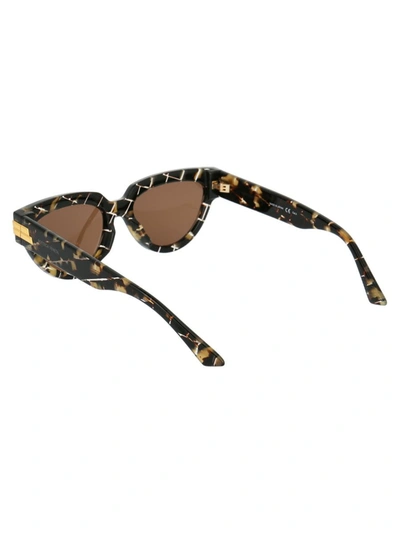 Bottega Veneta Angle Cat-eye Sunglasses In 003 Havana Havana Brown