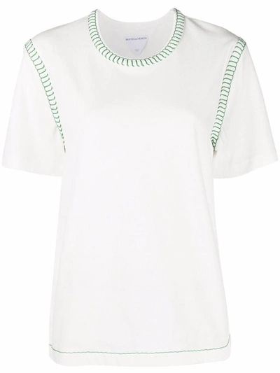 Shop Bottega Veneta T-shirt Logo Clothing In White