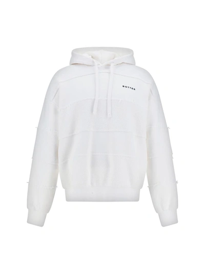 Shop Botter Sweatshirts In White Tonal Stripe