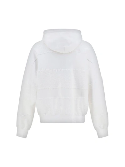 Botter Sweatshirts In White Tonal Stripe