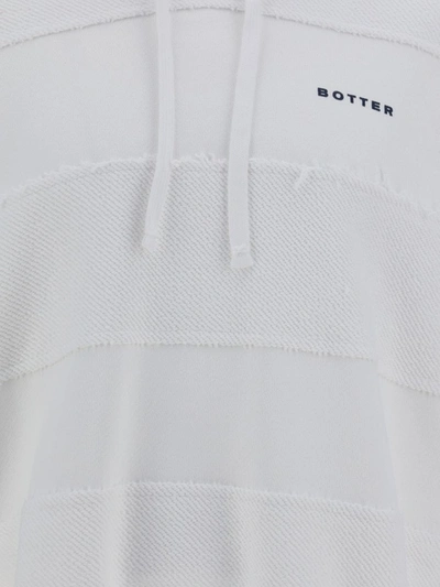 Botter Sweatshirts In White Tonal Stripe