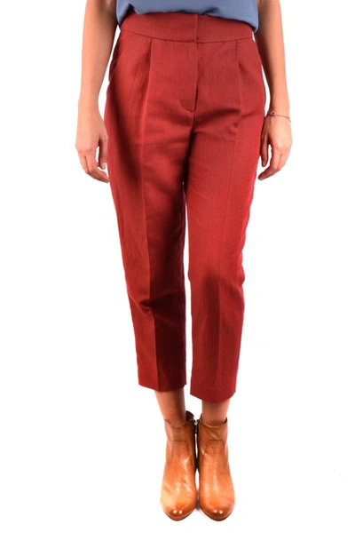 Shop Brunello Cucinelli Trousers In Red