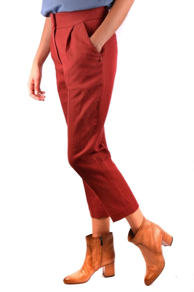 Shop Brunello Cucinelli Trousers In Red
