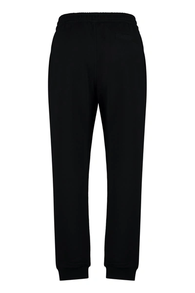 Shop Burberry Cotton Track-pants In Black