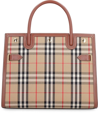 Shop Burberry Small Title Vintage Check Tote