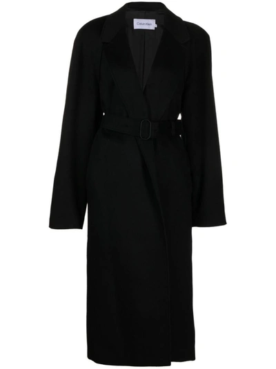 Shop Calvin Klein Coats In Black
