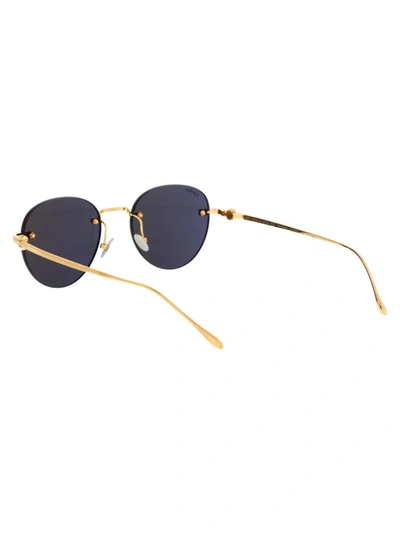 Shop Cartier Sunglasses In 002 Gold Gold Grey