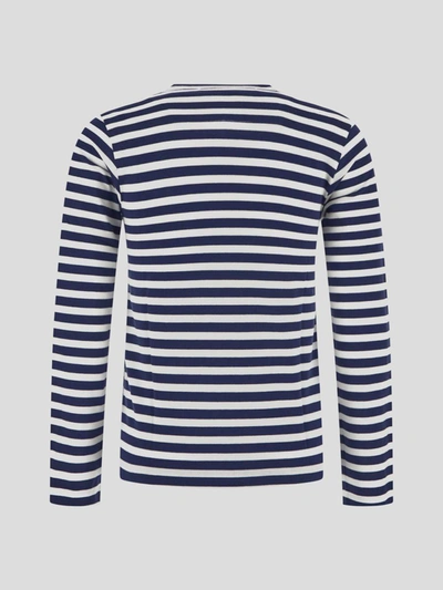 Shop Comme Des Garçons Play Long Sleeved T-shirt