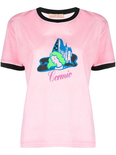 Shop Cormio T-shirt Print Clothing In Pink &amp; Purple