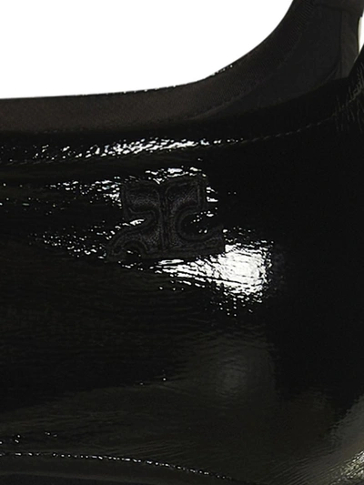 Shop Courrèges 'vinyl Suspenders' Top In Black