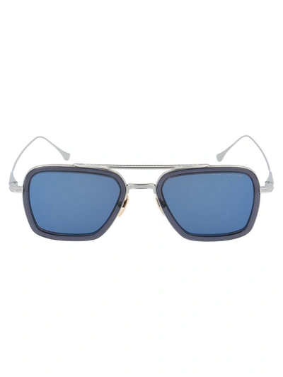 Shop Dita Sunglasses In Smoke Grey Crystal - Black Palladium