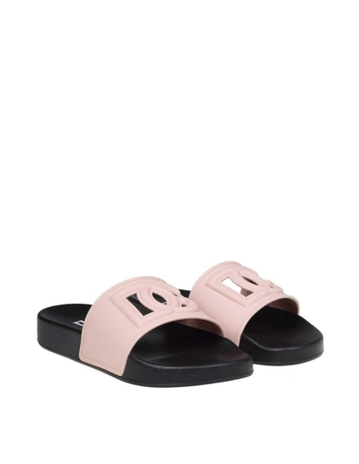 Dolce & Gabbana 20mm Saint Barth Rubber Slides In Pink