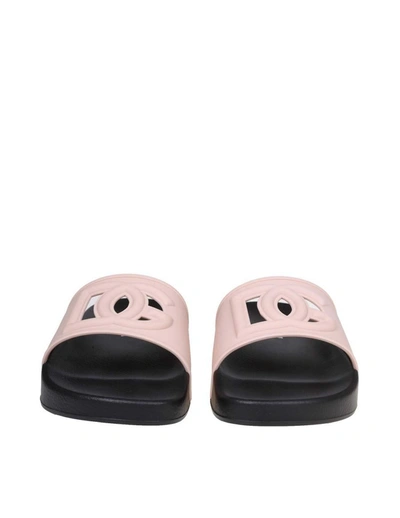 Dolce & Gabbana 20mm Saint Barth Rubber Slides In Pink