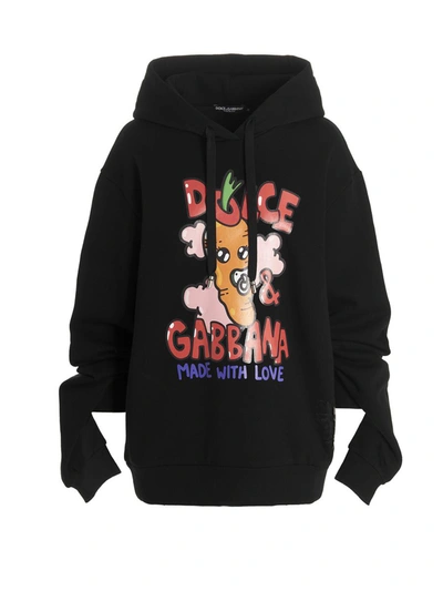 Shop Dolce & Gabbana Gianpiero D'alessandro Collab Hoodie In Black