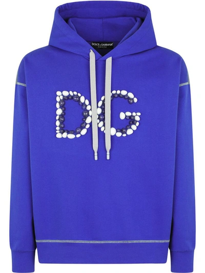 Shop Dolce & Gabbana Hoodie In Blue