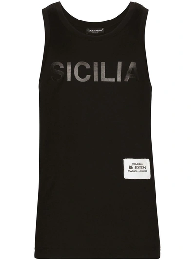 Shop Dolce & Gabbana Logo-patch Vest In Black