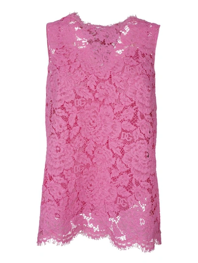 Shop Dolce & Gabbana Top Clothing In Pink &amp; Purple