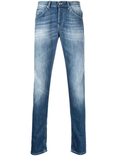 Shop Dondup Jeans With Logo In Denim