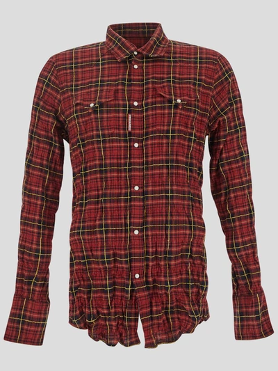 Shop Dsquared2 Dsquared Shirt In Red