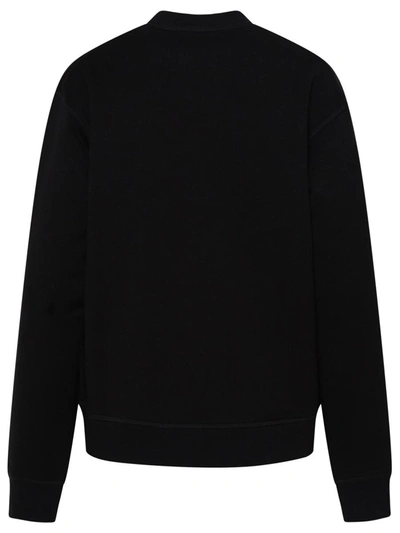 Shop Dsquared2 Black Cotton Sweatshirt