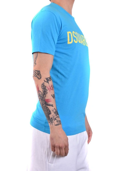 Shop Dsquared2 T-shirts In Blue