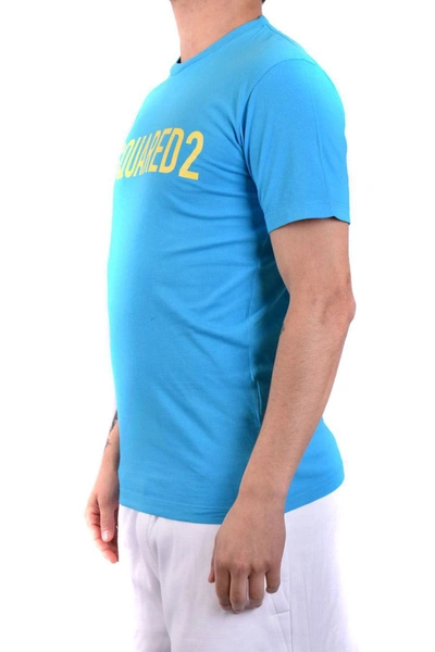 Shop Dsquared2 T-shirts In Blue